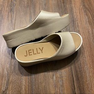Lemon Jelly platform sandals
